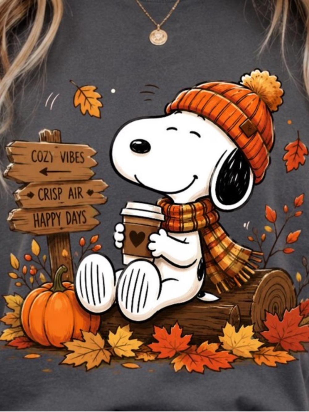 Comfort Colors Fall Coffee Tee - Pepper - Picture 2 of 3